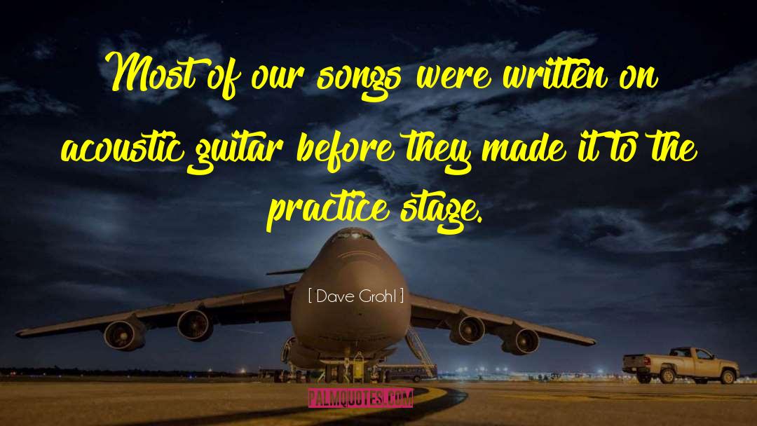 Acoustic Guitar quotes by Dave Grohl