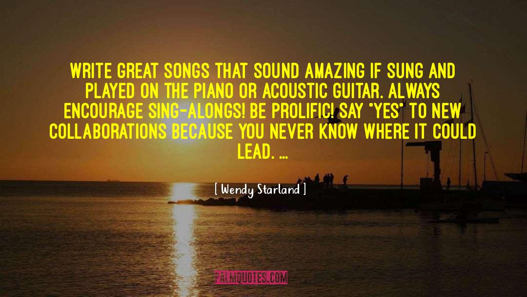 Acoustic Guitar quotes by Wendy Starland