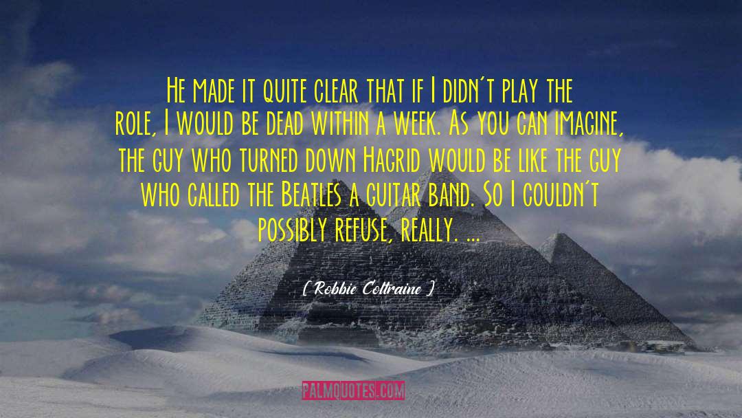 Acoustic Guitar quotes by Robbie Coltraine