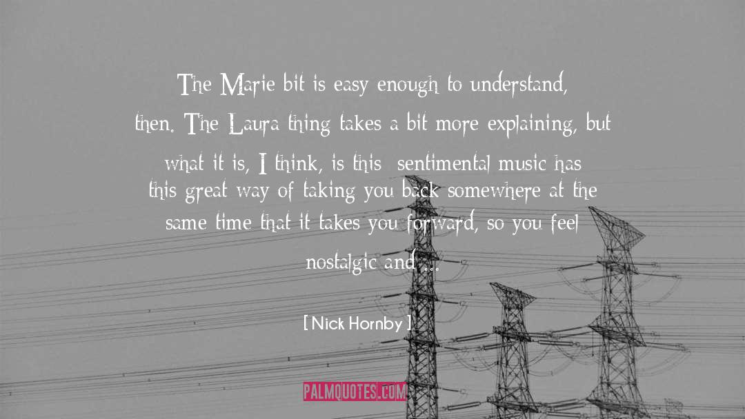 Acoustic quotes by Nick Hornby