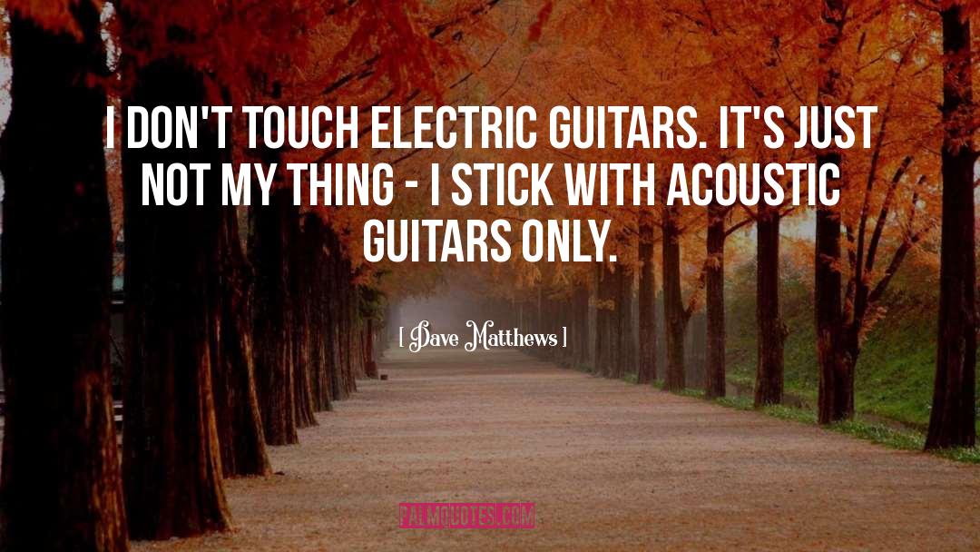 Acoustics quotes by Dave Matthews