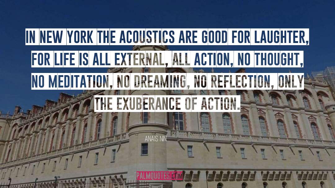 Acoustics quotes by Anais Nin