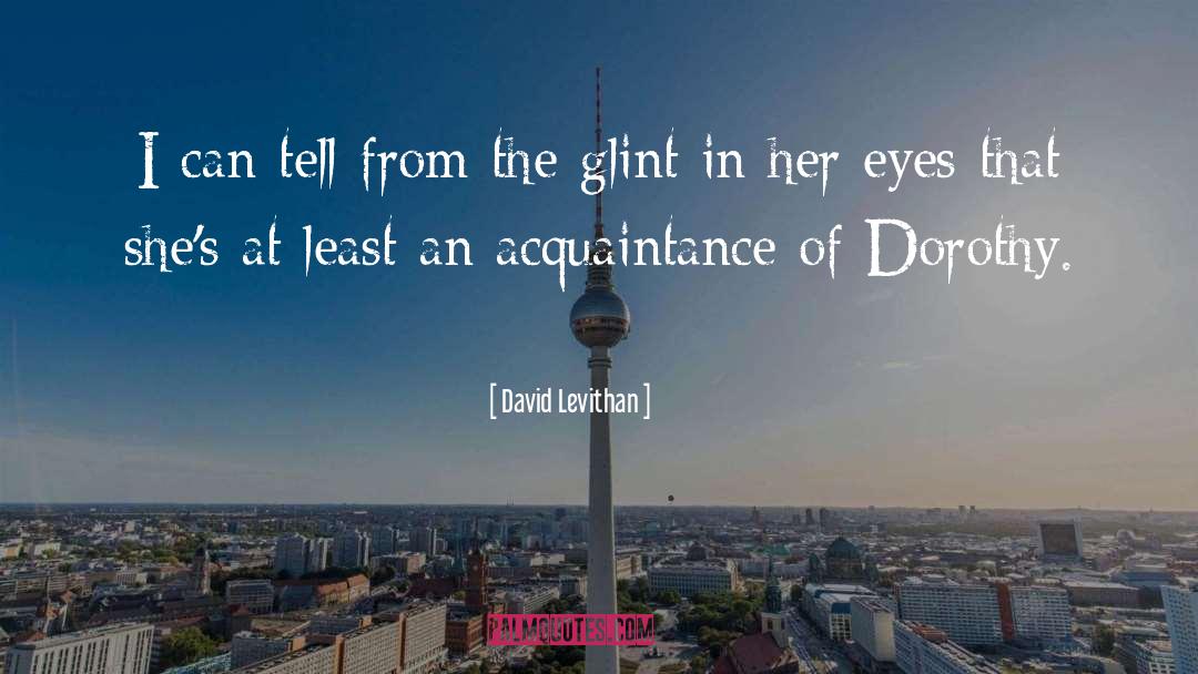 Acquaintance quotes by David Levithan