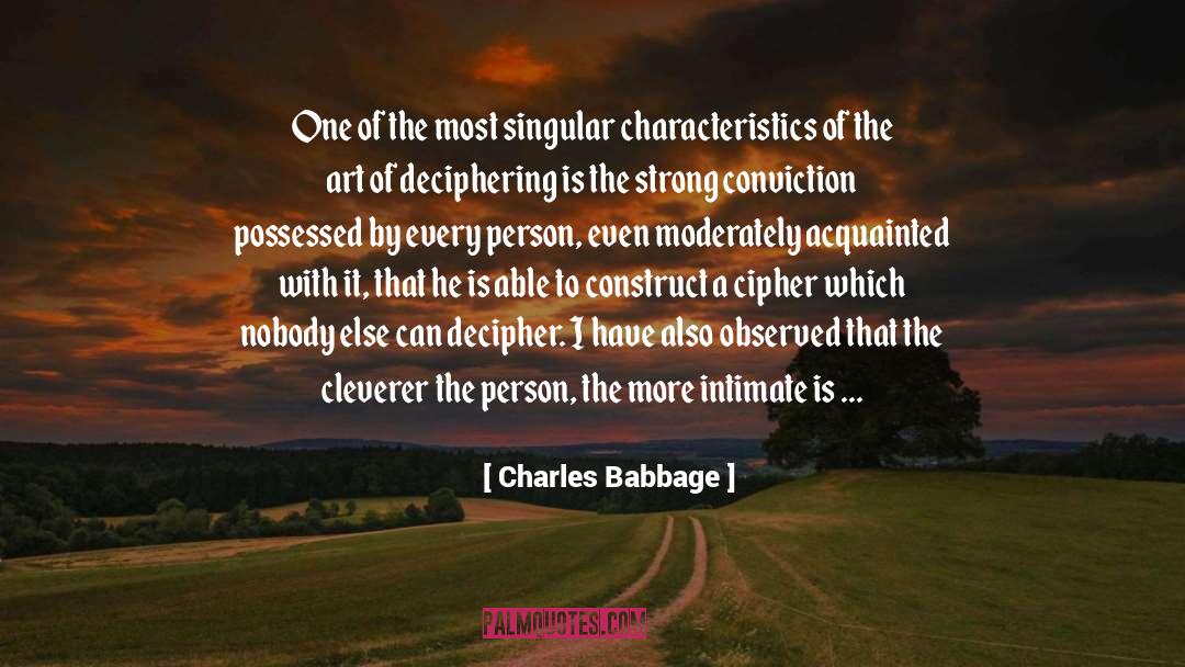 Acquainted quotes by Charles Babbage