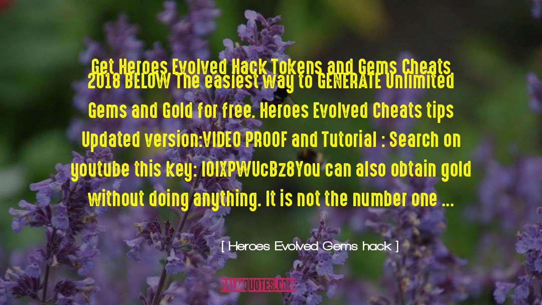Acquarelli Tutorial quotes by Heroes Evolved Gems Hack