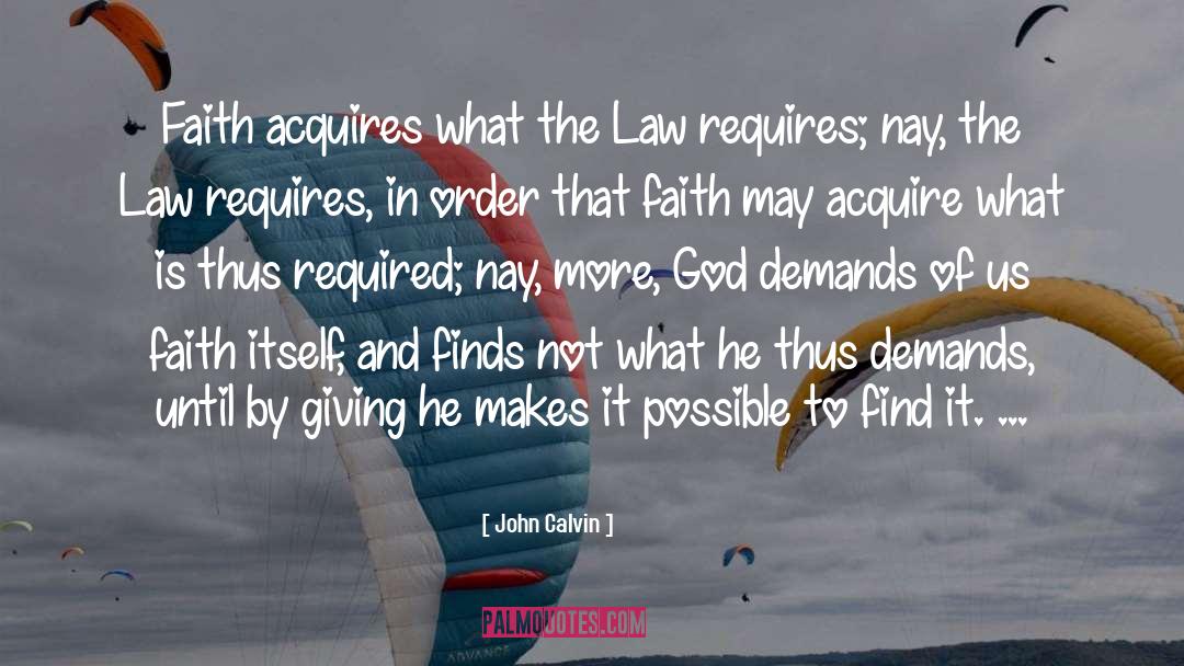 Acquires quotes by John Calvin