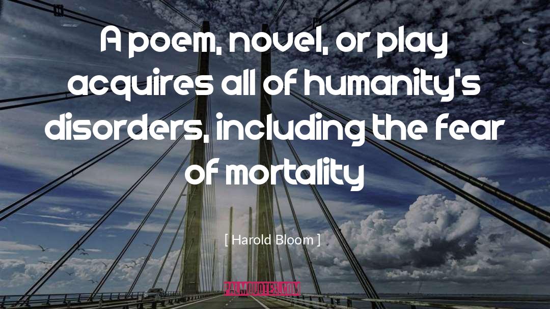 Acquires quotes by Harold Bloom