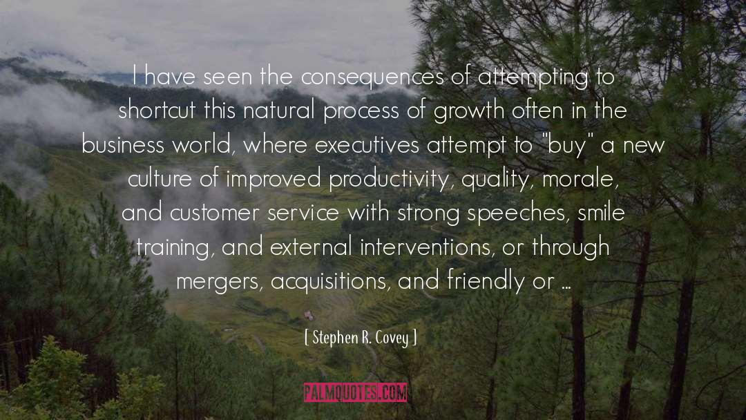 Acquisitions quotes by Stephen R. Covey