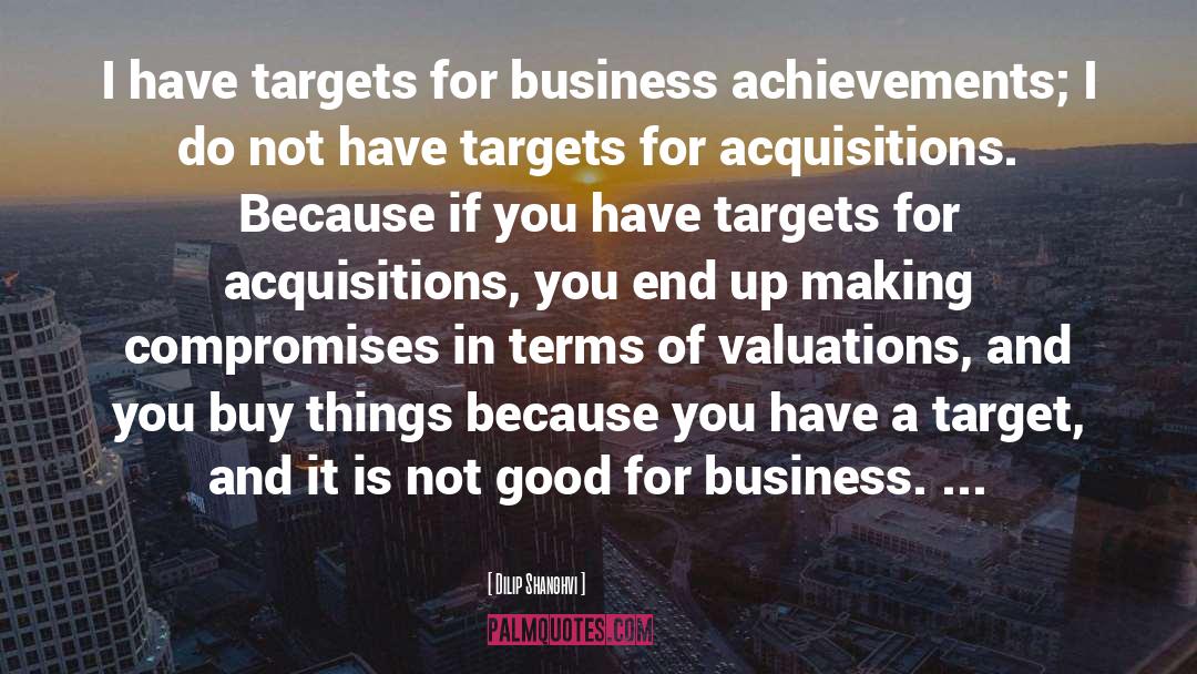Acquisitions quotes by Dilip Shanghvi