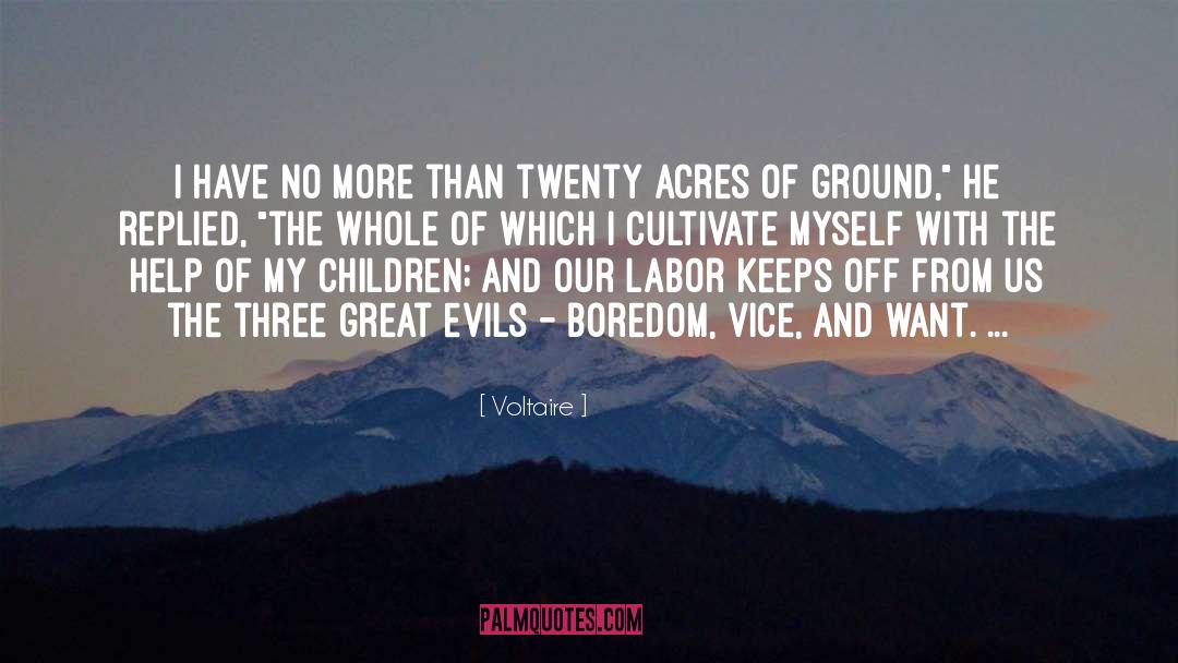 Acres quotes by Voltaire
