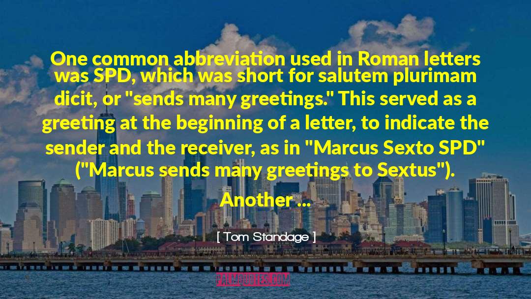 Acronym quotes by Tom Standage