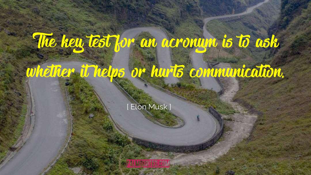 Acronym quotes by Elon Musk