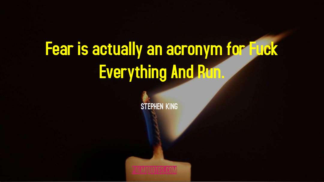 Acronym quotes by Stephen King