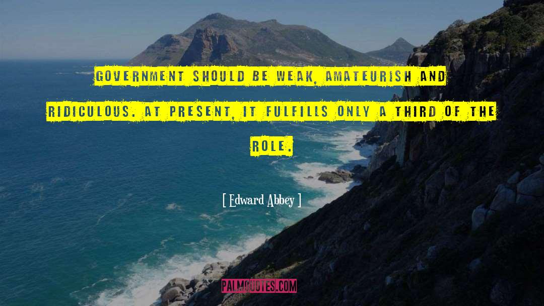 Act At The Present quotes by Edward Abbey
