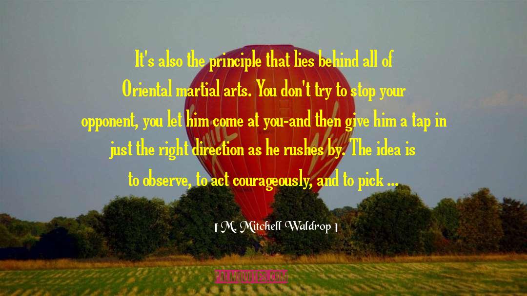 Act Courageously quotes by M. Mitchell Waldrop