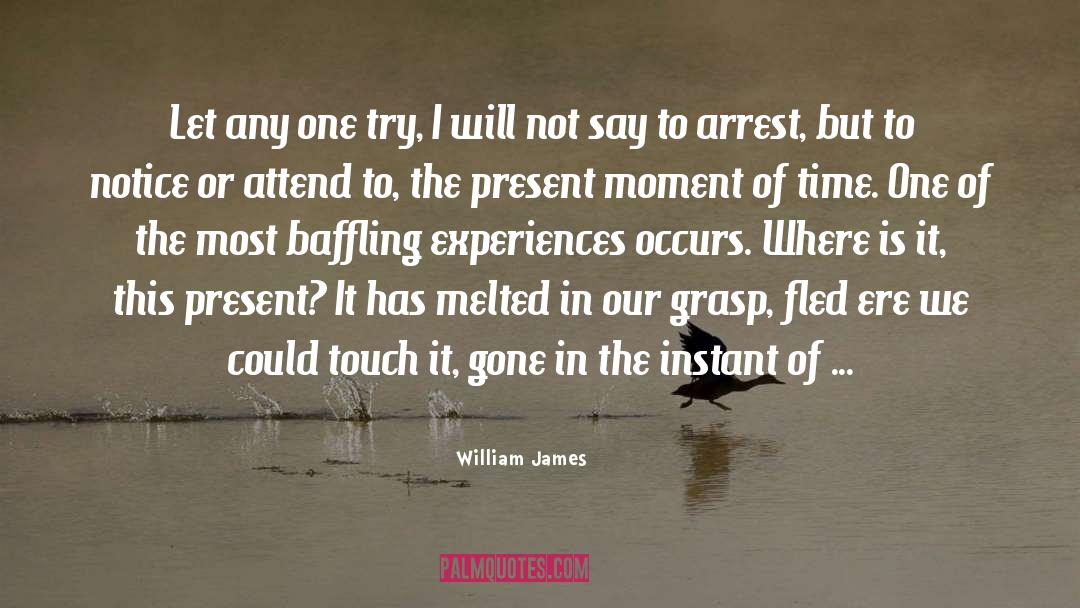 Act In Time quotes by William James