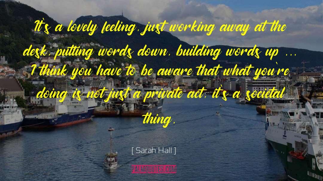 Act Now quotes by Sarah Hall