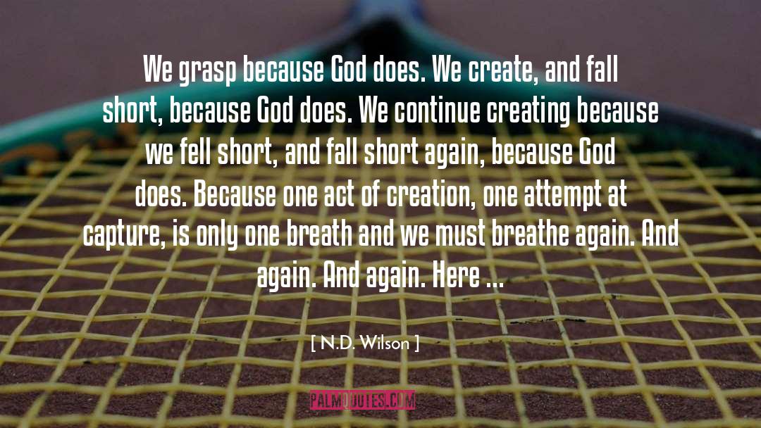 Act Of Creation quotes by N.D. Wilson