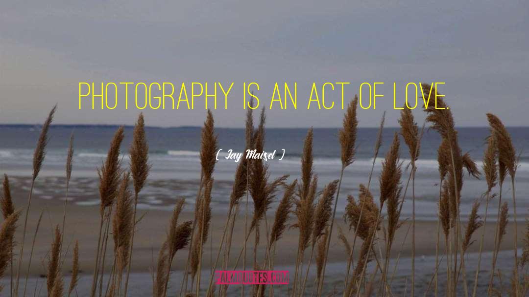 Act Of Love quotes by Jay Maisel