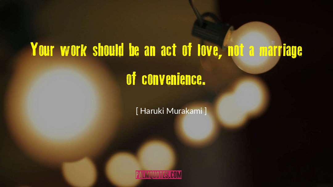 Act Of Love quotes by Haruki Murakami