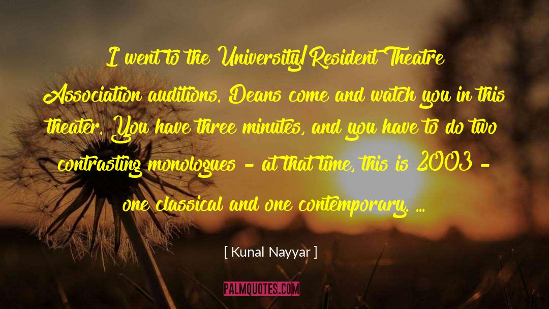 Acting And Theatre quotes by Kunal Nayyar