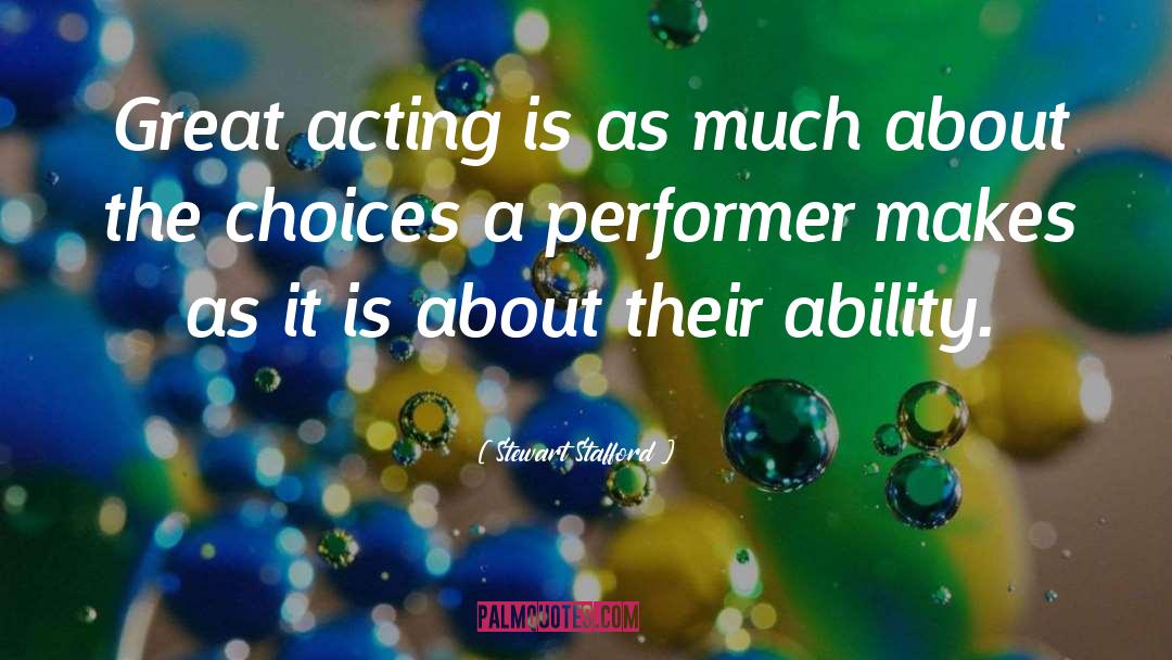 Acting Differently quotes by Stewart Stafford