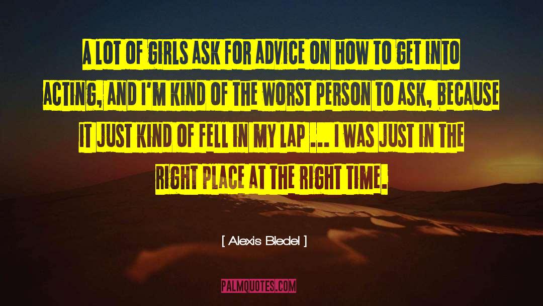 Acting In Movies quotes by Alexis Bledel