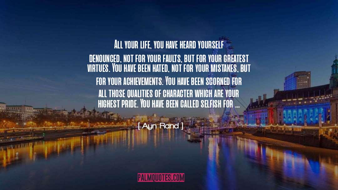 Acting Life Actress quotes by Ayn Rand