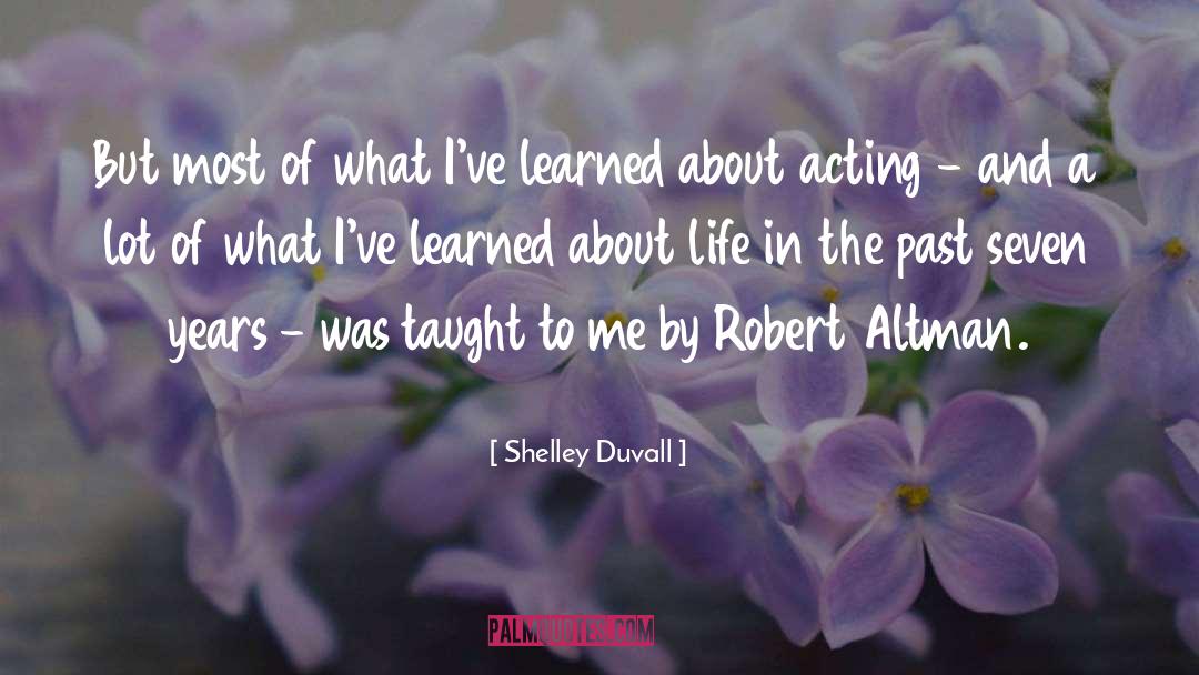Acting Life Actress quotes by Shelley Duvall