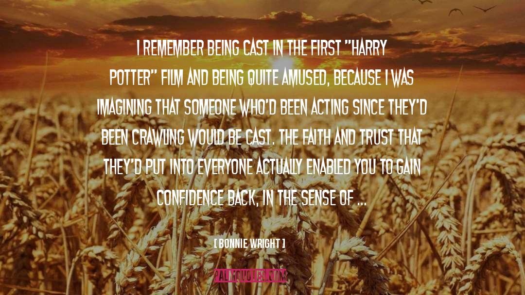 Acting Now quotes by Bonnie Wright