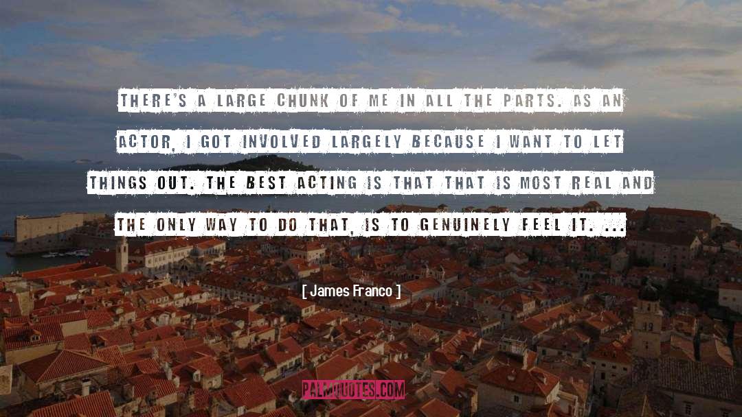 Acting quotes by James Franco