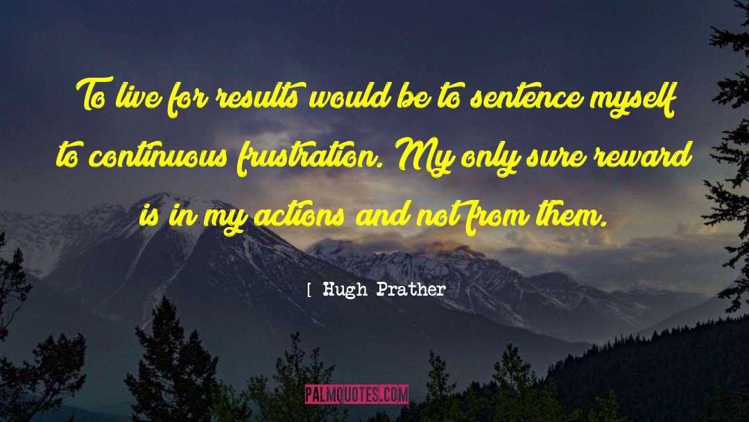 Action Mystery quotes by Hugh Prather