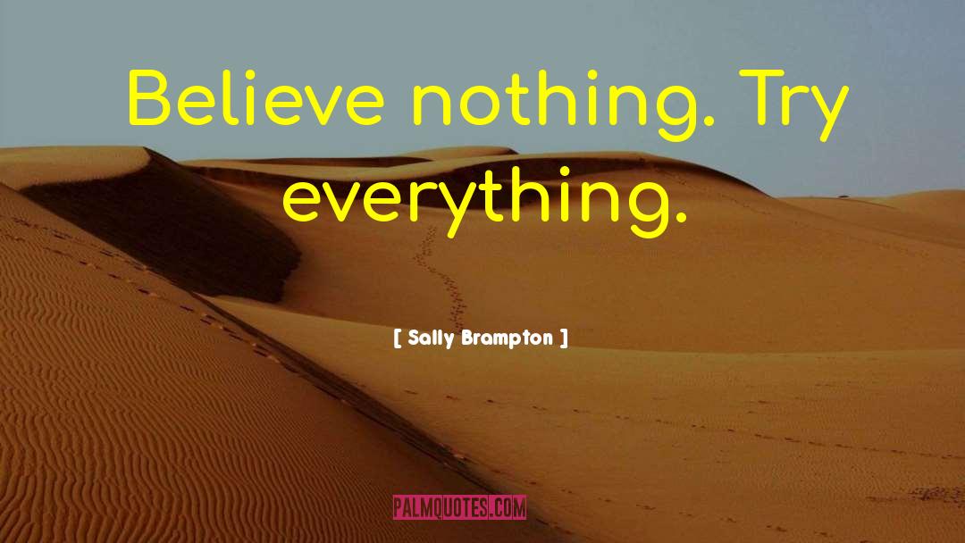 Action Over Thought quotes by Sally Brampton