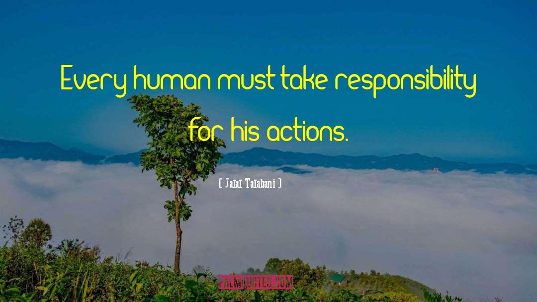 Action Taking quotes by Jalal Talabani