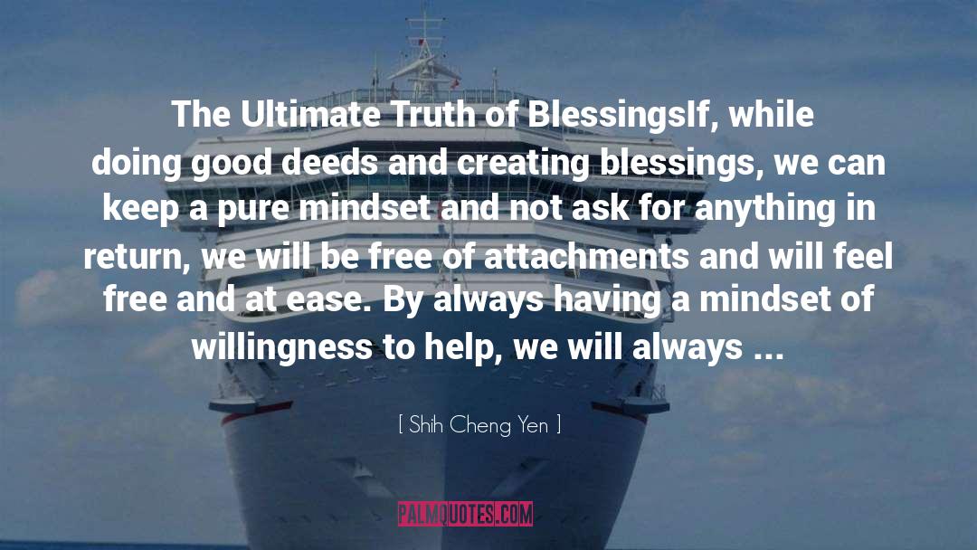 Actions And Thoughts quotes by Shih Cheng Yen