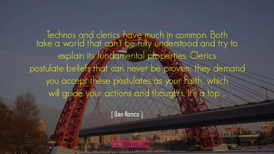 Actions And Thoughts quotes by Dan Ronco