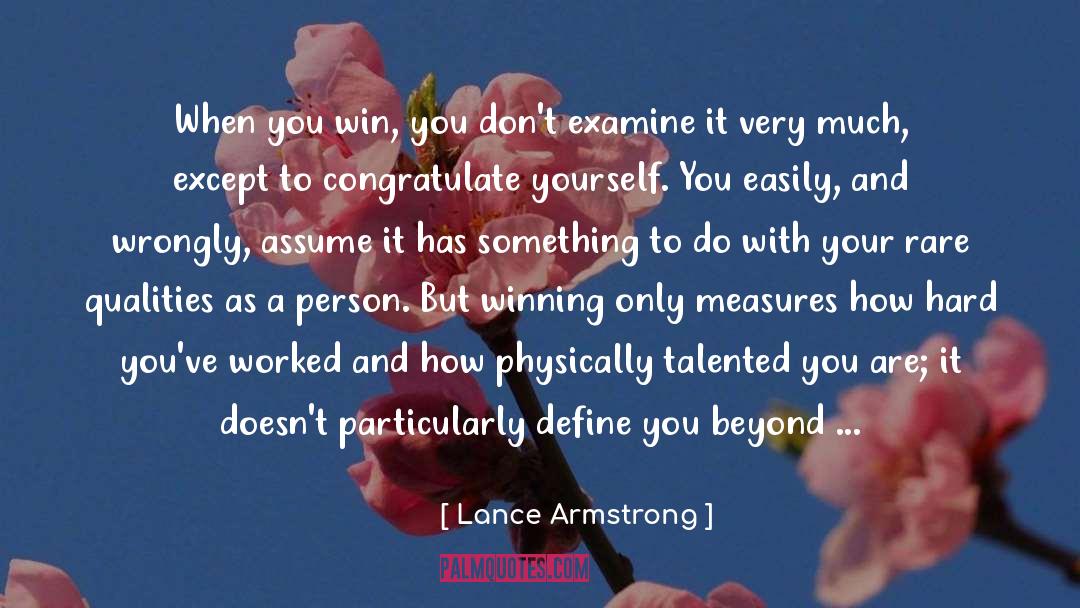 Actions Define Who You Are quotes by Lance Armstrong