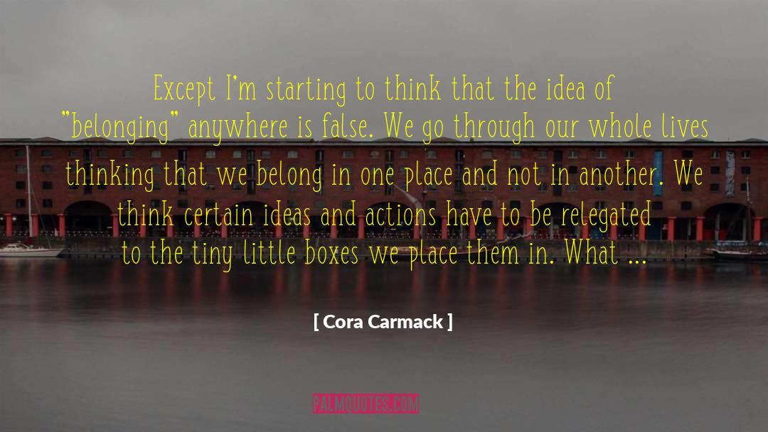 Actions Have quotes by Cora Carmack