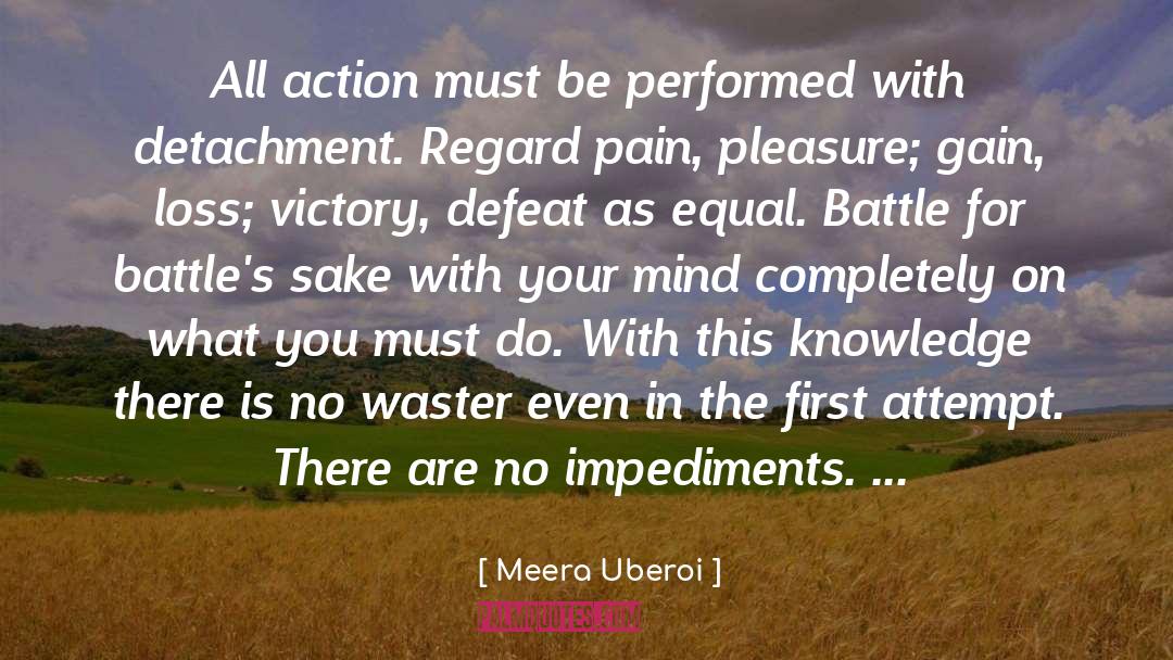 Actions Over Words quotes by Meera Uberoi
