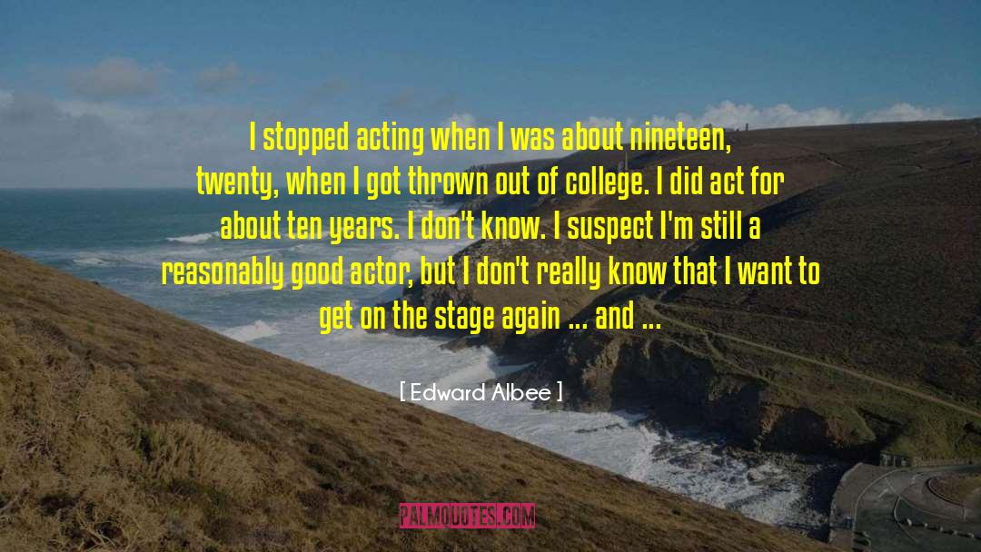 Actions Over Words quotes by Edward Albee
