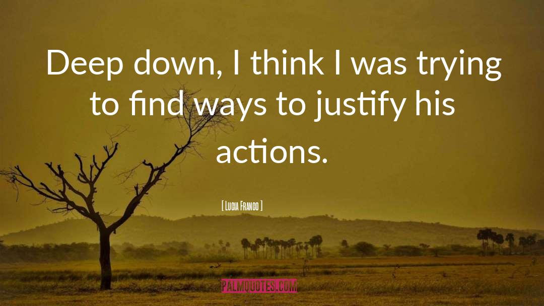 Actions quotes by Lucia Franco