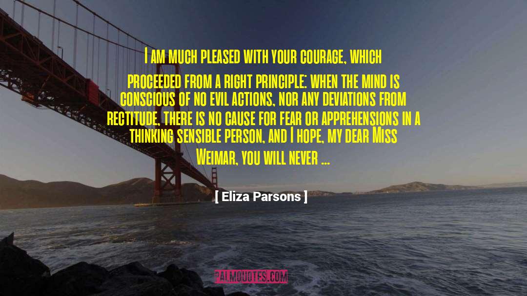 Actions Words quotes by Eliza Parsons