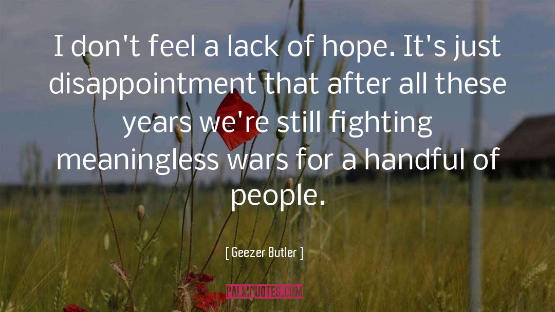 Active Hope quotes by Geezer Butler