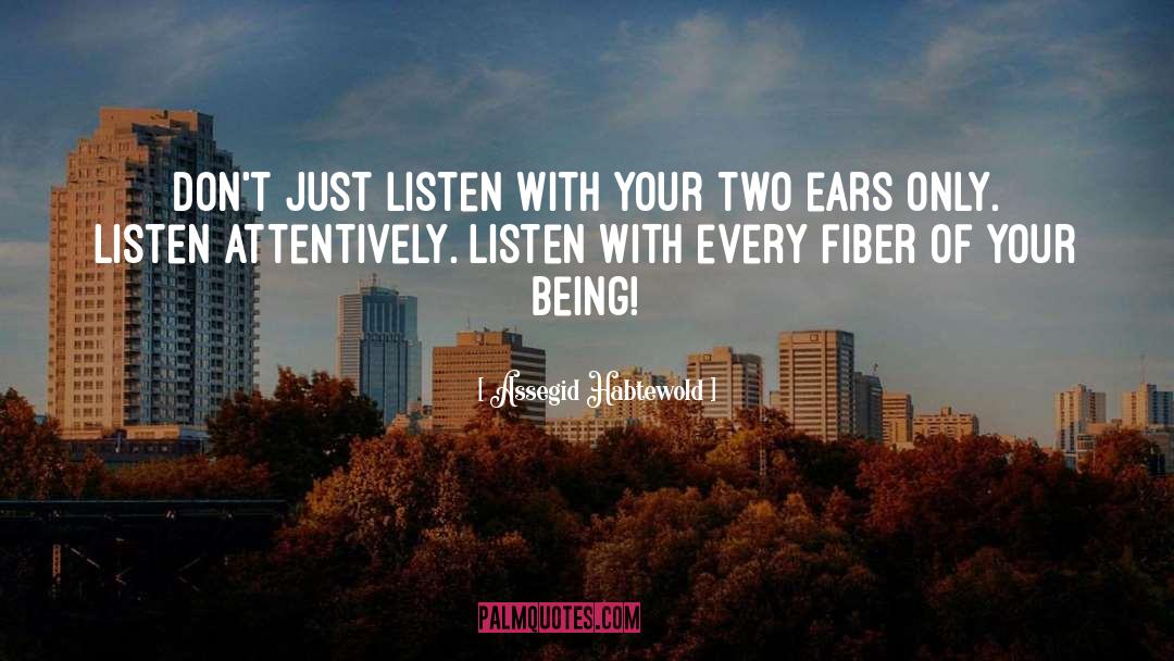 Active Listening quotes by Assegid Habtewold