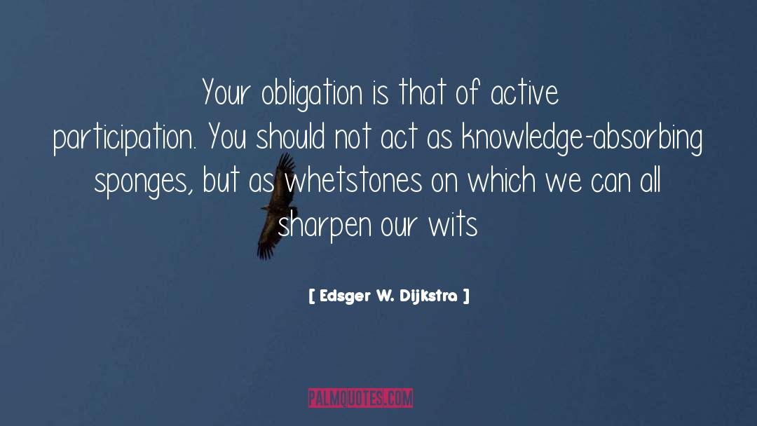 Active Participation quotes by Edsger W. Dijkstra