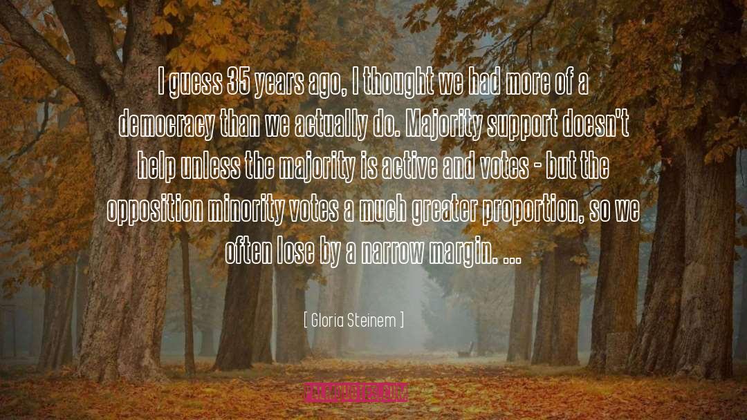 Active quotes by Gloria Steinem