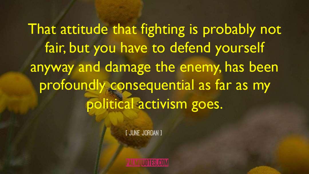 Activism quotes by June Jordan