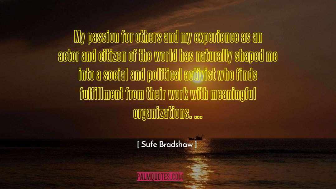 Activist quotes by Sufe Bradshaw