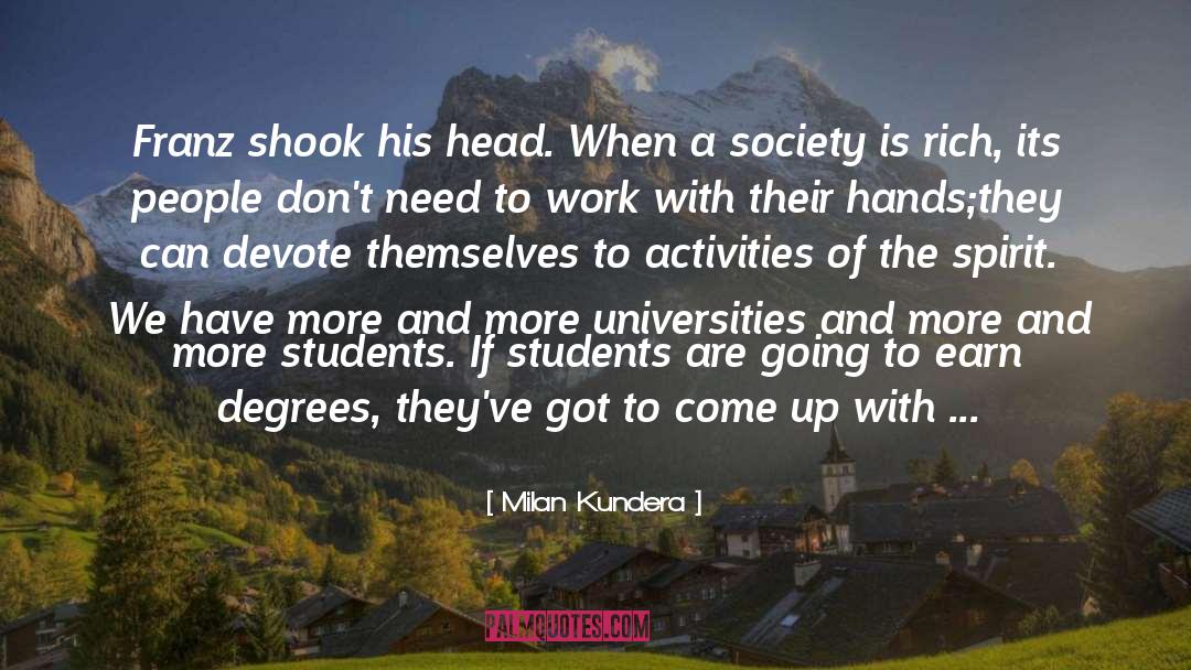 Activities quotes by Milan Kundera