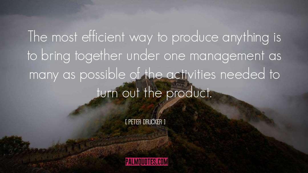 Activities quotes by Peter Drucker